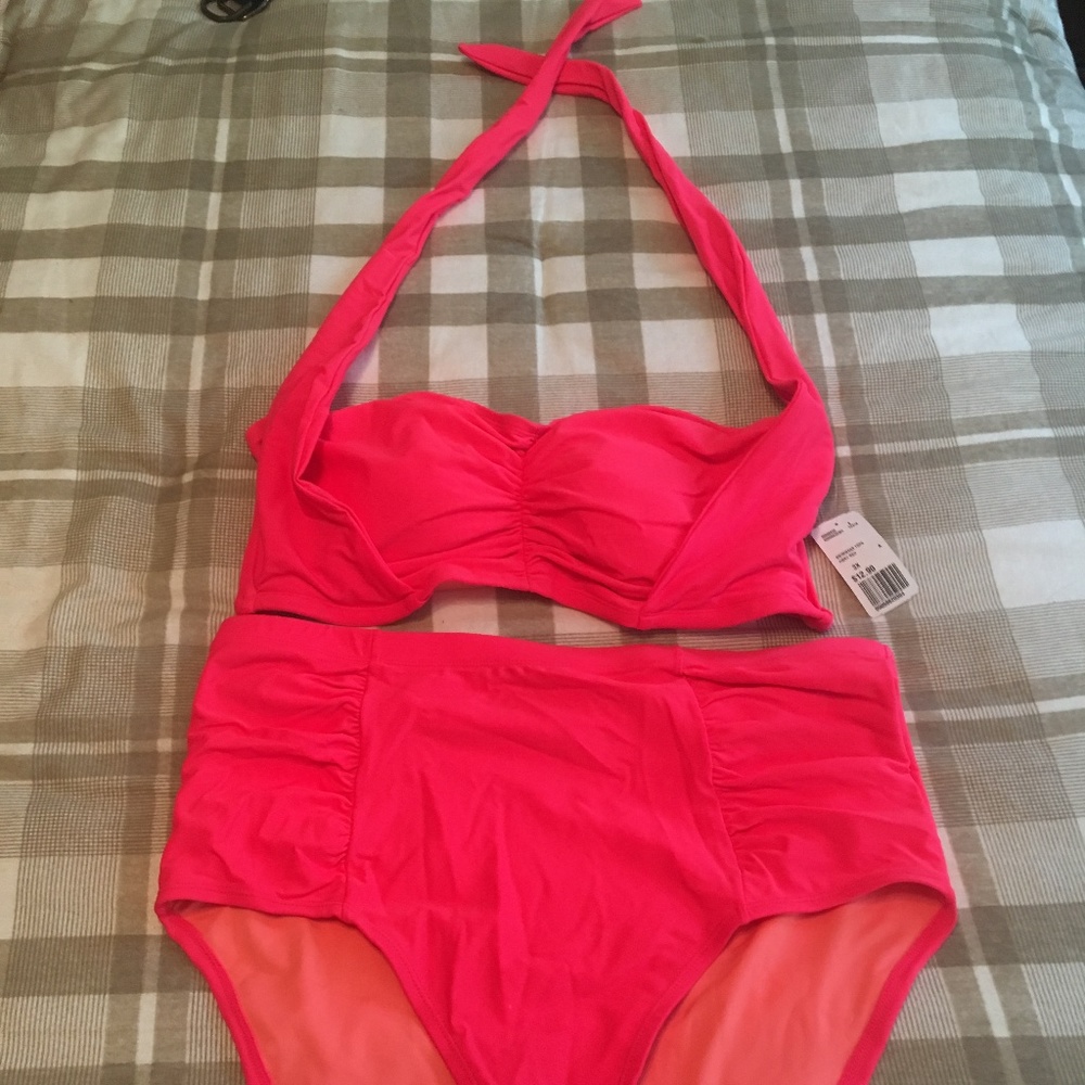 NWT! Forever 21 highrise bikini bottoms/halter top